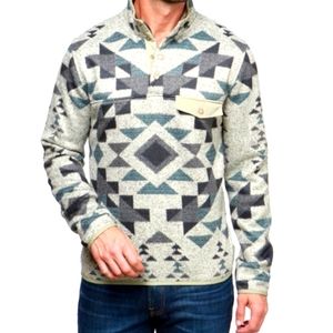 *CottageCore* Lucky Brand Men's Pullover Shearless Fleece Sz: XL